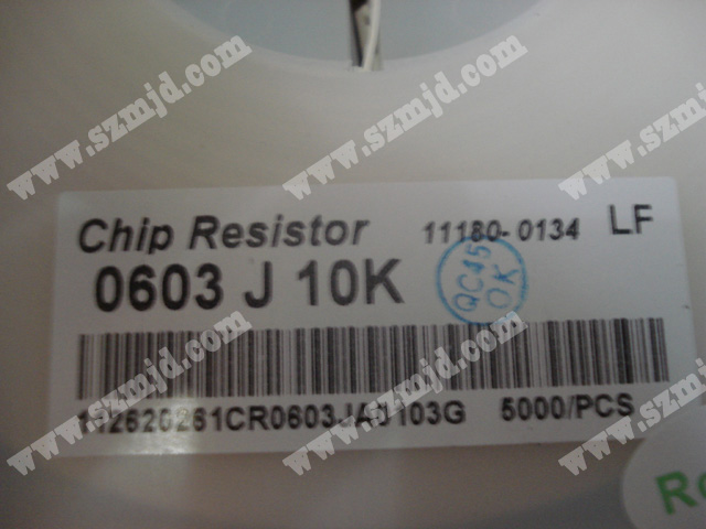 芯片电阻 chip resistor 0603 J10K