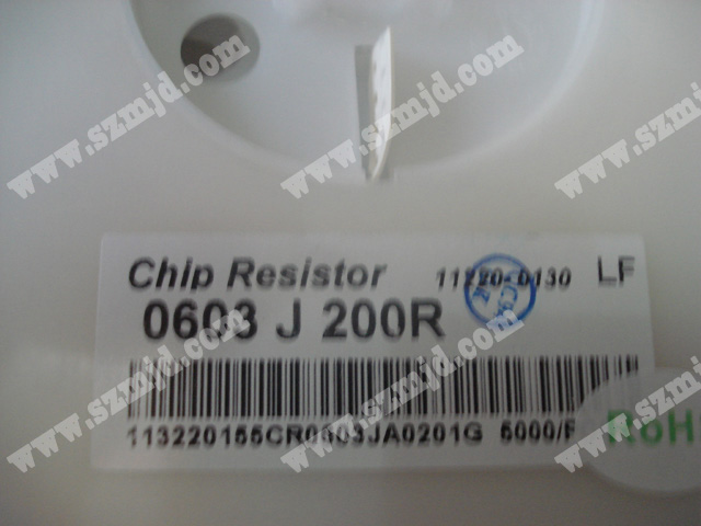 芯片电阻 Chip Resistor 0603 J200R