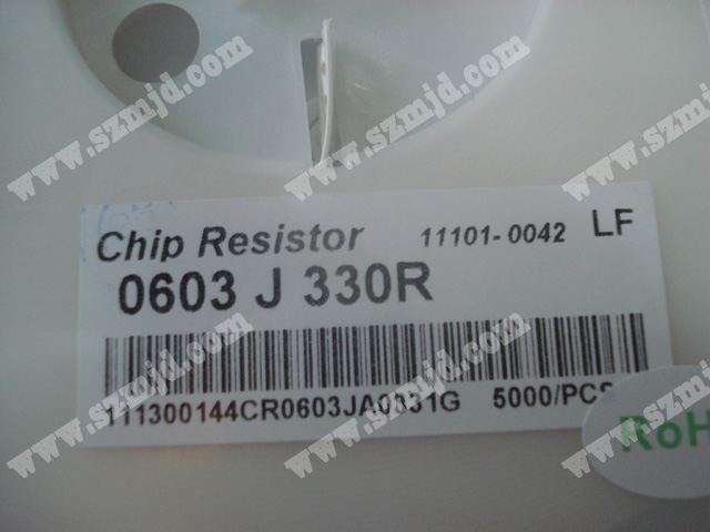芯片电阻 Chip Resistor 0603 J330R 