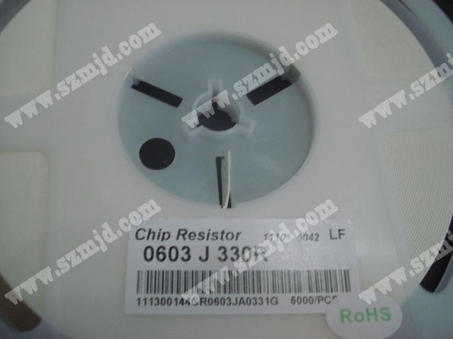 芯片电阻 Chip resistor  0603 J 330R