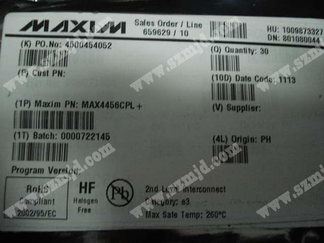 MAX4456CPL